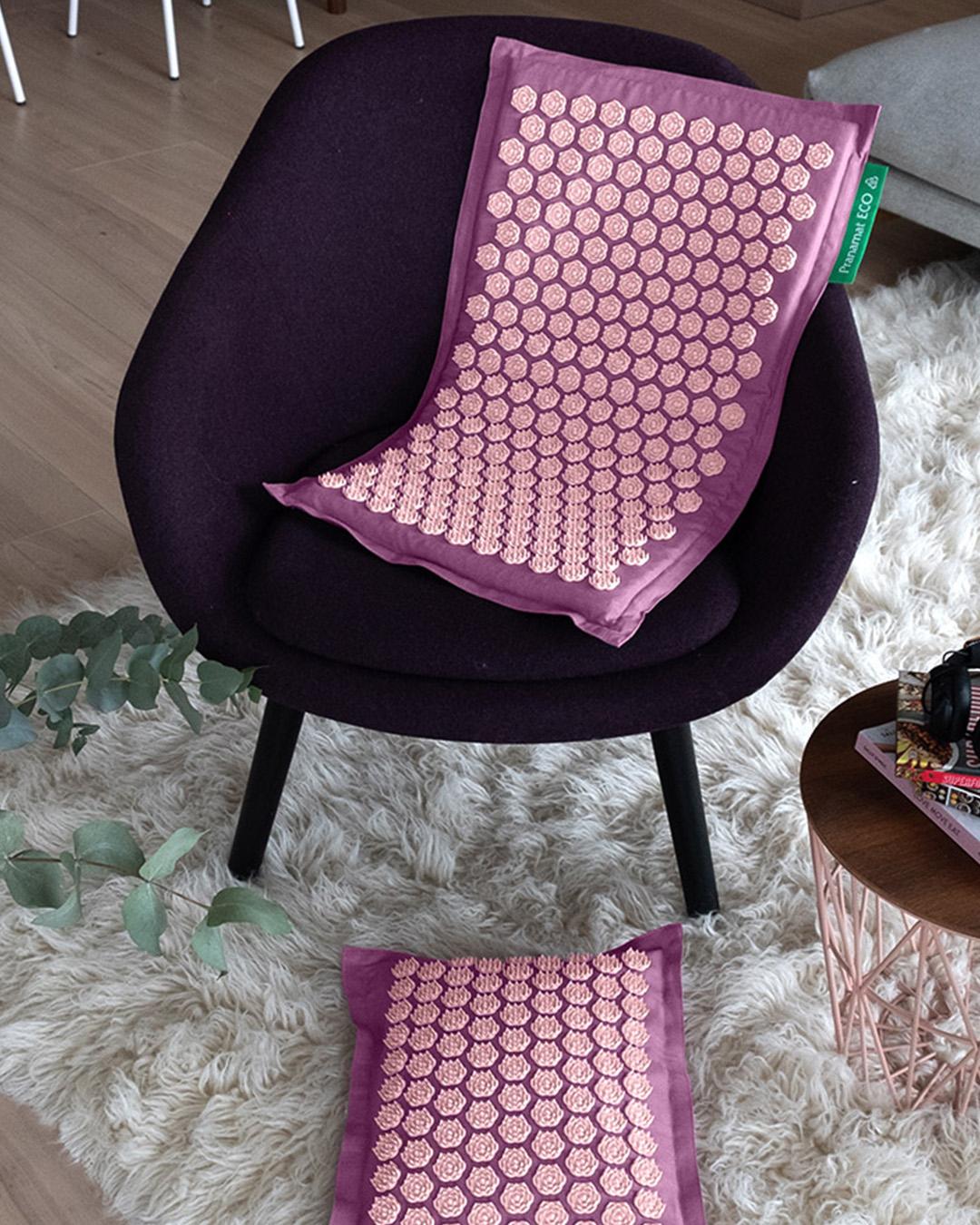 Pranamat rinkinys (Kilimėlis + Pagalvė) Rosegold