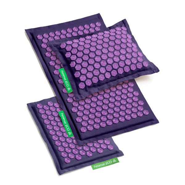 Pranamat ECO rinkinys (Kilimėlis + Pagalvė + Mini) Violetinis ir Violetinis