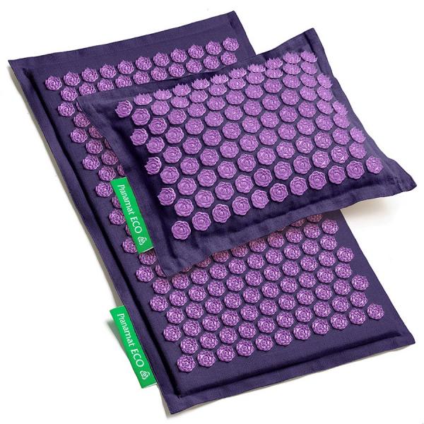 Pranamat ECO rinkinys (Kilimėlis + Pagalvė) Violetinis ir Violetinis