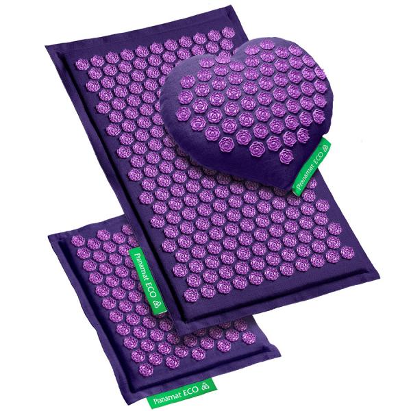 Pranamat ECO rinkinys (Kilimėlis + Širdis + Mini) Violetinė / Violetinė