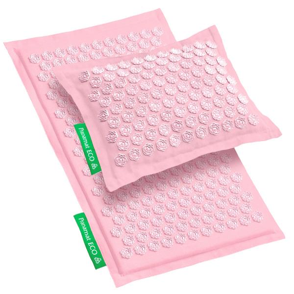 Pranamat ECO rinkinys (Kilimėlis + Pagalvė) Rožinis Perlas