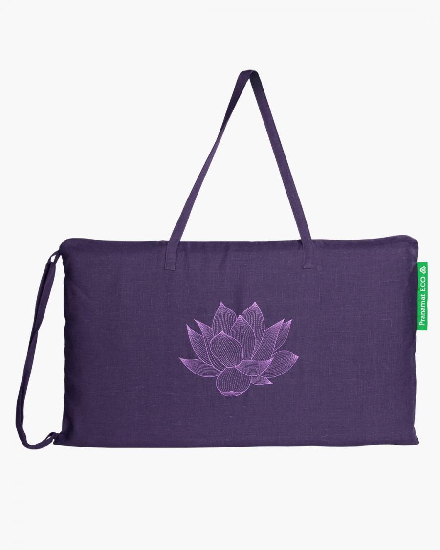 Pranamat ECO rinkinys (Kilimėlis + Pagalvė + Mini + XL Rankinė) Violetinė / Violetinė